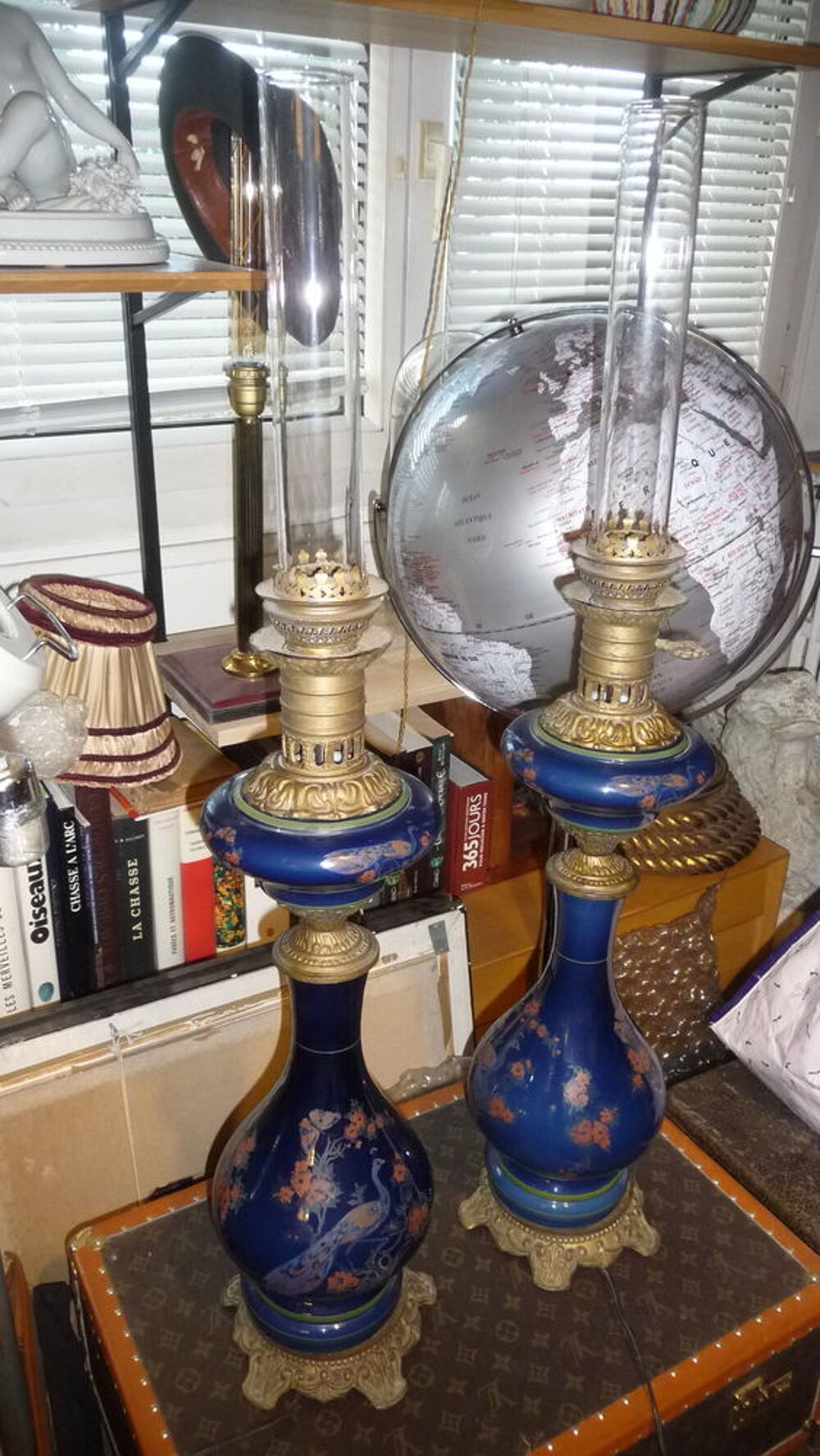 paire de lampes &agrave; p&eacute;trole Décoration