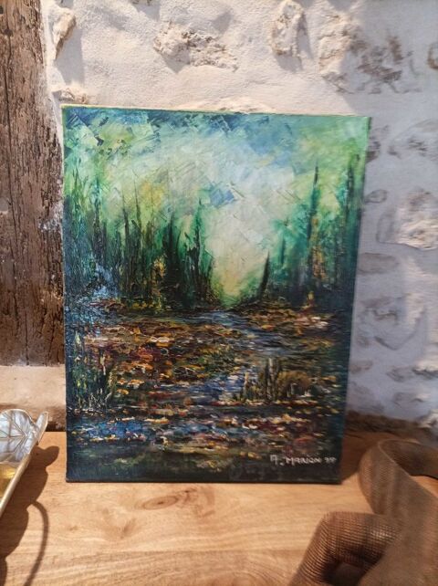 tableau peinture à  l'huile 80 Aunay-sous-Auneau (28)