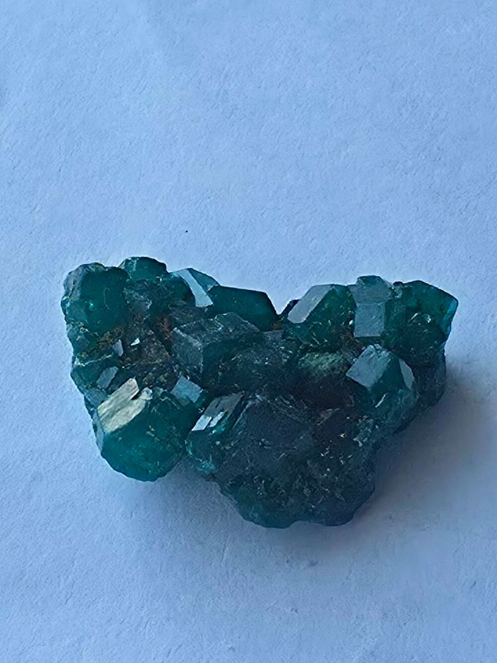 Cristaux de Dioptase Verte sur Gangue (Katanga, RDC)-5g 