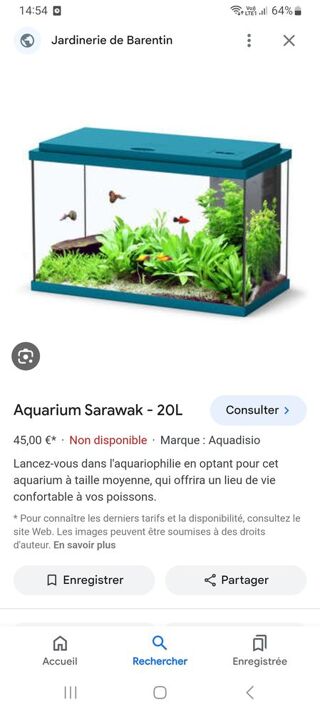 Acheter aquarium nano 20l zolux
