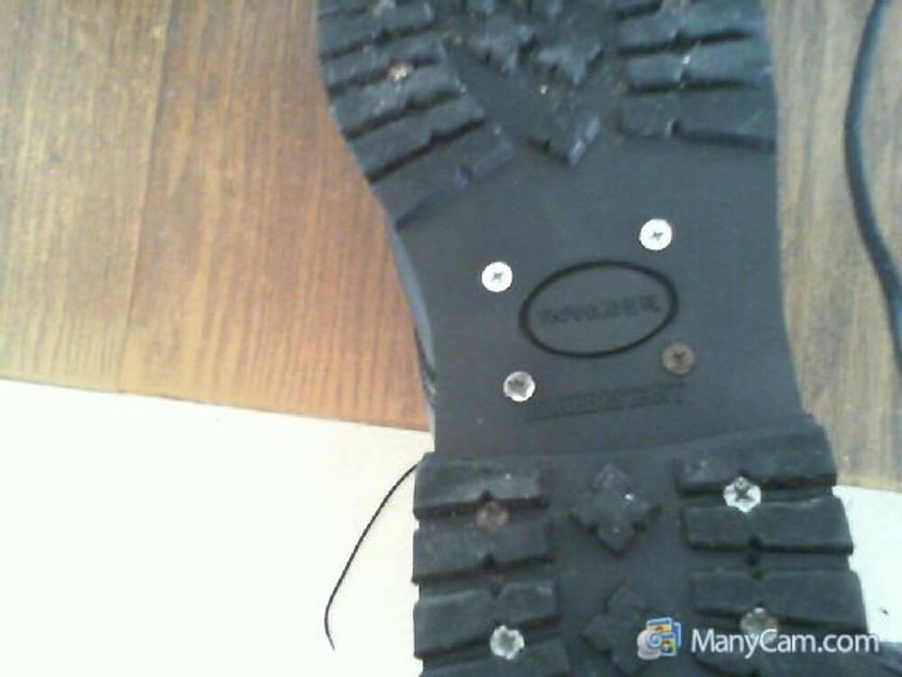 rangers noires en cuir Chaussures