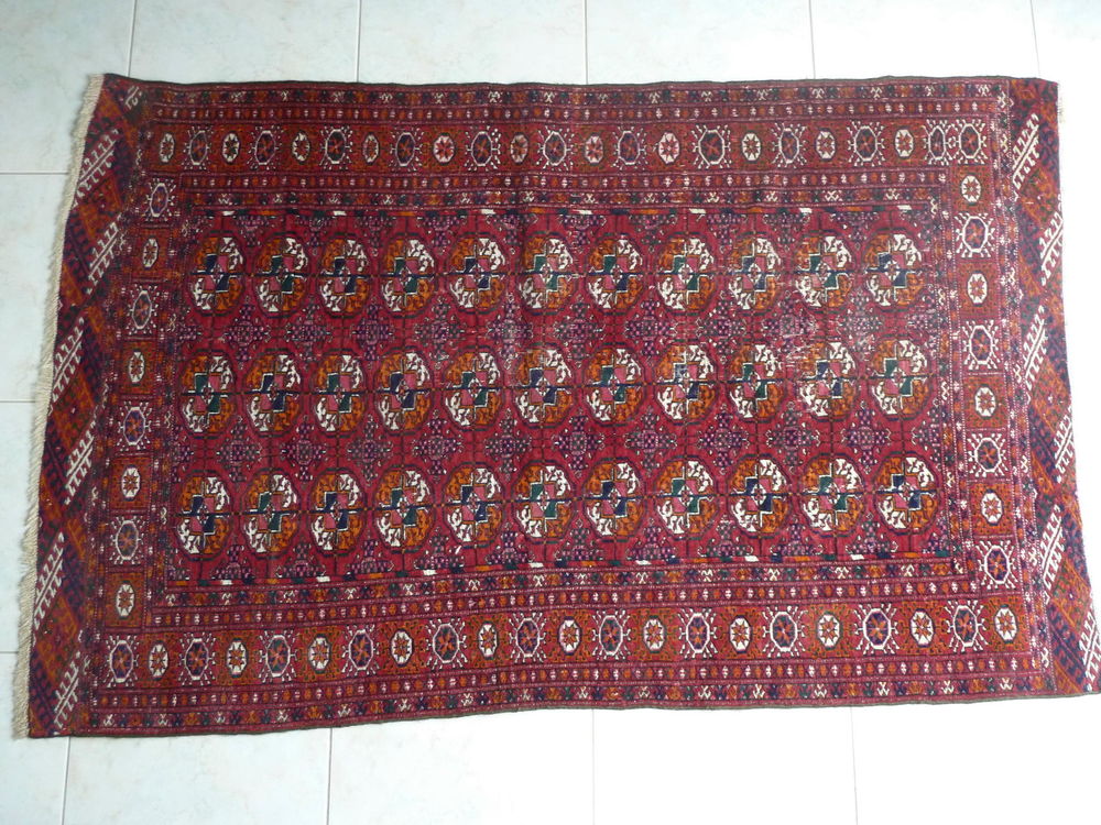 Tapis d'orient Boukhara fait main, parfait &eacute;tat, 170x110 Décoration