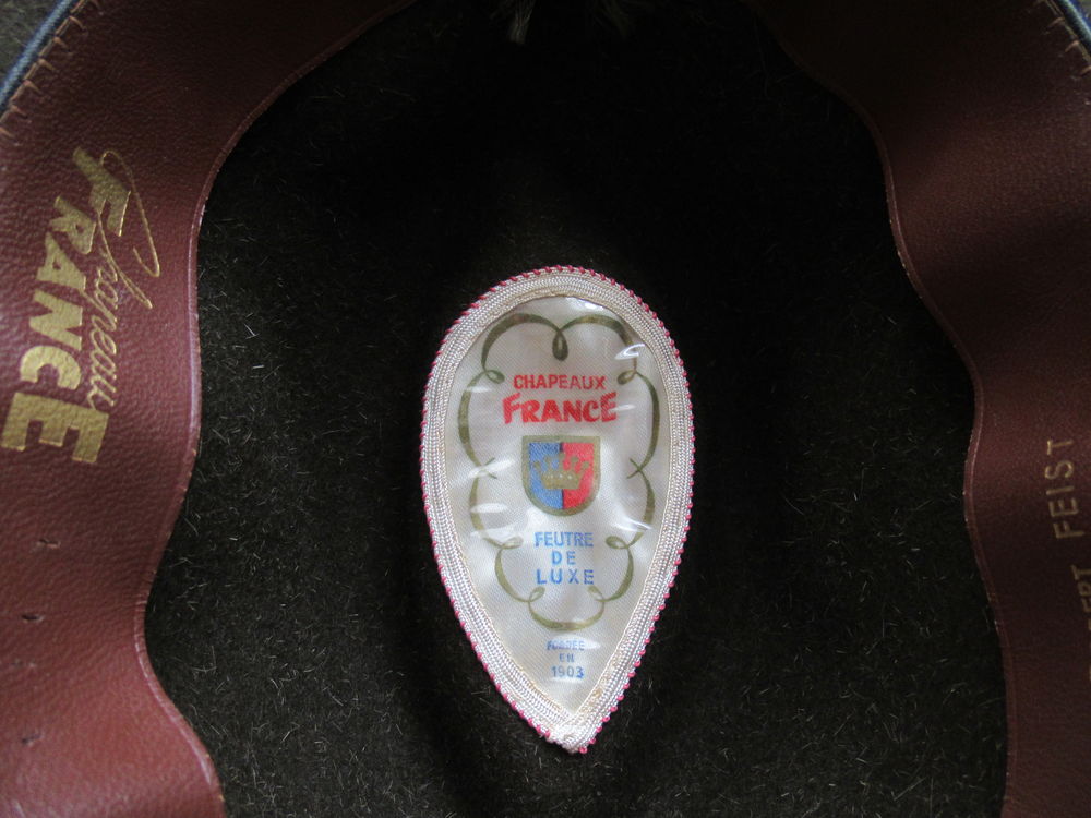 Chapeau Feutre de luxe Chapeaux France T55 Kaki Maroquinerie