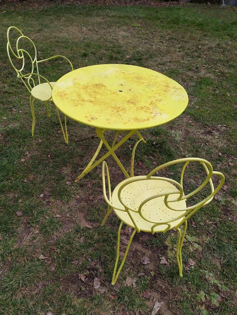 Table ronde de jardin et 2 fauteuils Jardin
