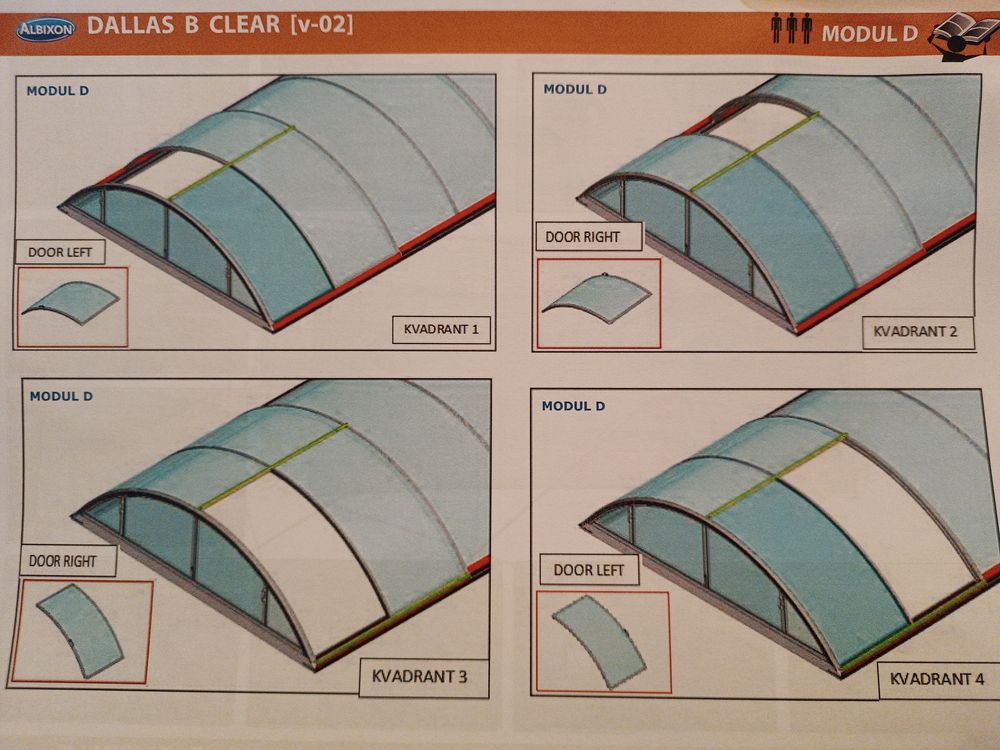 ABRI PISCINE NEUF coulissant 8,60 x 4,75?Prix 6900 � Sports