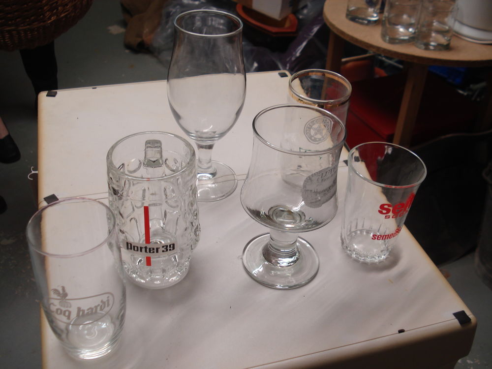 6 verres VINTAGE pour collectionneur ou autre Décoration
