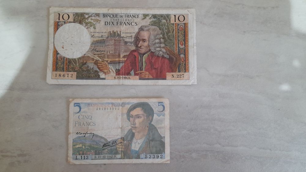 BILLETS FRANCAIS 1943 &agrave; 1976 