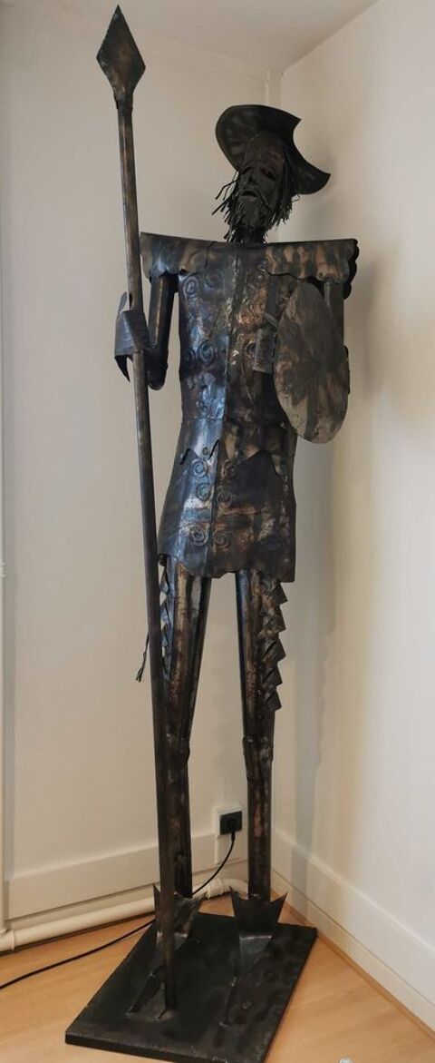 Grande statue de Don Quichotte en mtal 300 Lille (59)