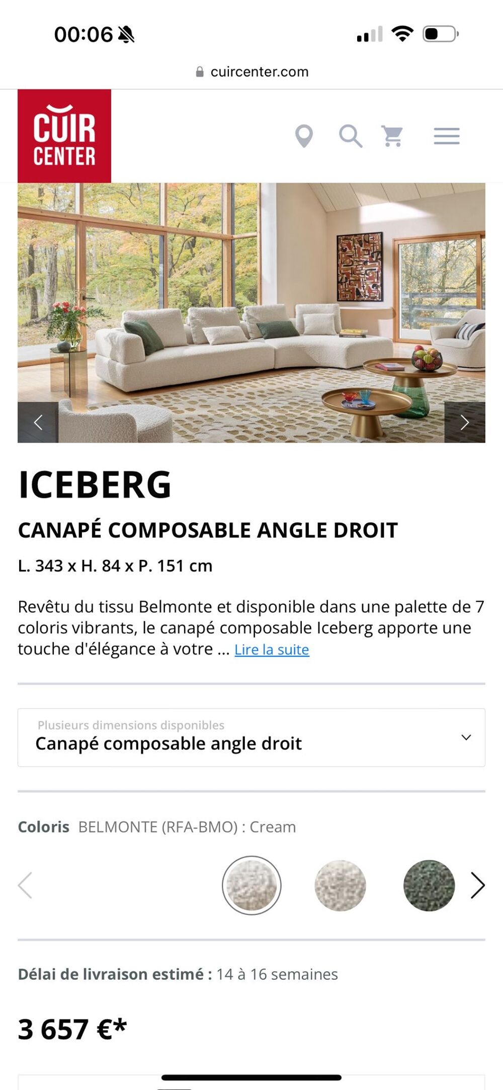 canap&eacute; neuf Meubles