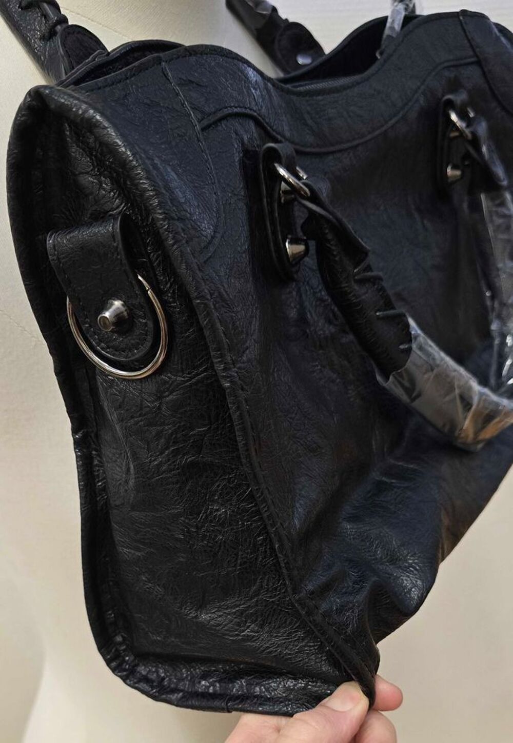 sac &agrave; main noir Maroquinerie