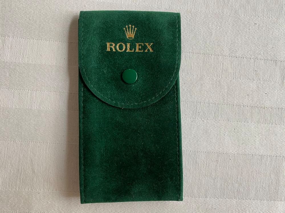 Rolex pochette su&eacute;dine Bijoux et montres