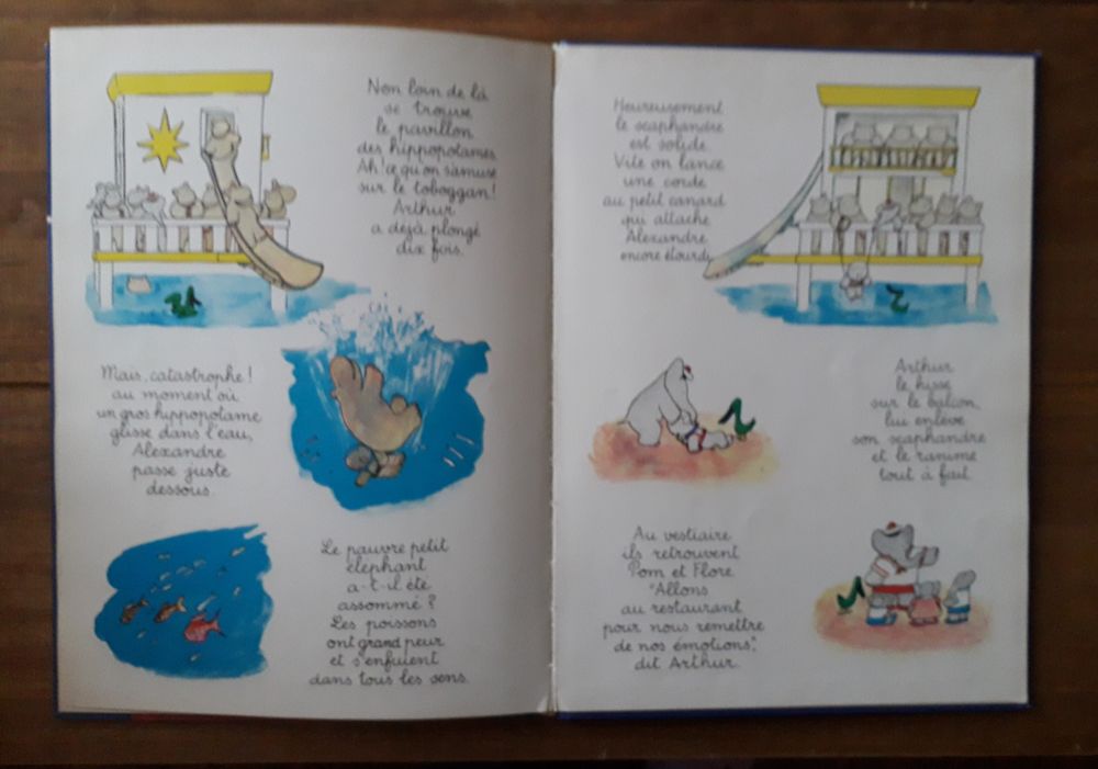 Vintage BD : BABAR &agrave; la f&ecirc;te de C&eacute;lesteville de 1975 Livres et BD