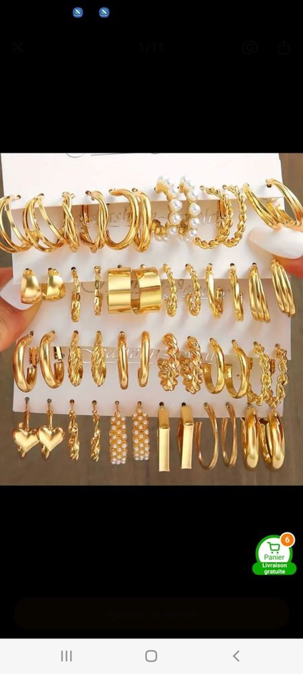 lots 48 boucles d'oreilles neuves Bijoux et montres