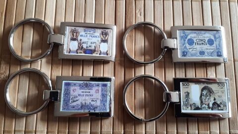 Porte-clés billets anciens francs RARES ET NEUFS  - 6 euros pièce 6 Villemomble (93)