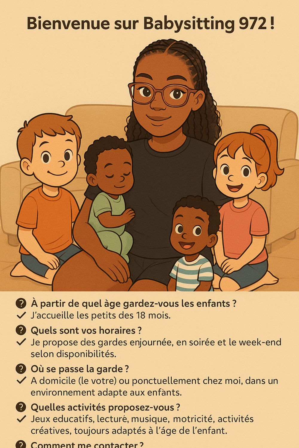   Service babysitting martinique  