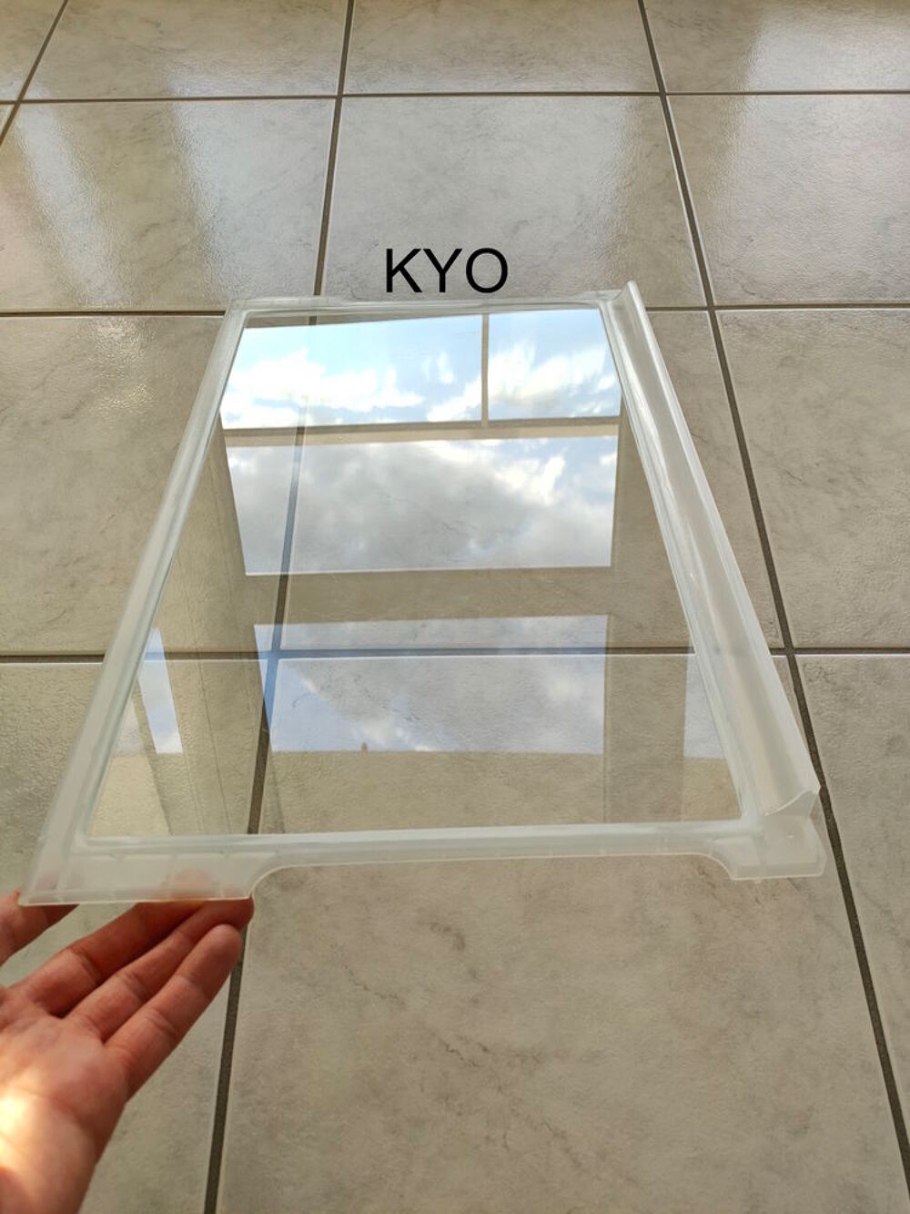 Whirlpool Clayette &eacute;tag&egrave;re, verre transparent 481245088283 Electroménager