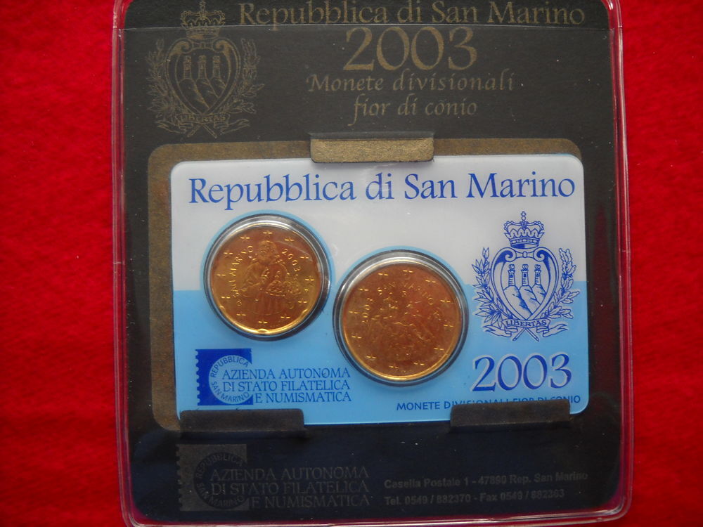 Monnaie - pi&egrave;ces euros - SAN MARINO / 2003
17  