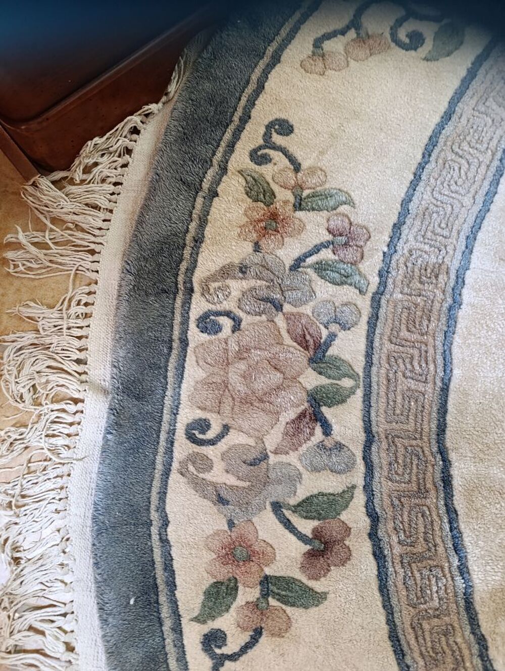 Tapis rond haut de gamme belles couleurs 350€ Décoration