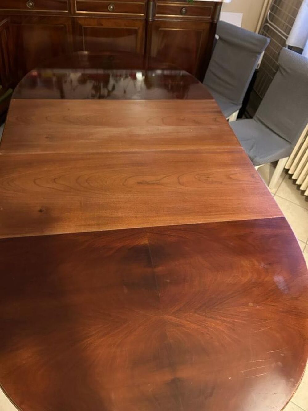 Table ovale en merisier Vintage Meubles