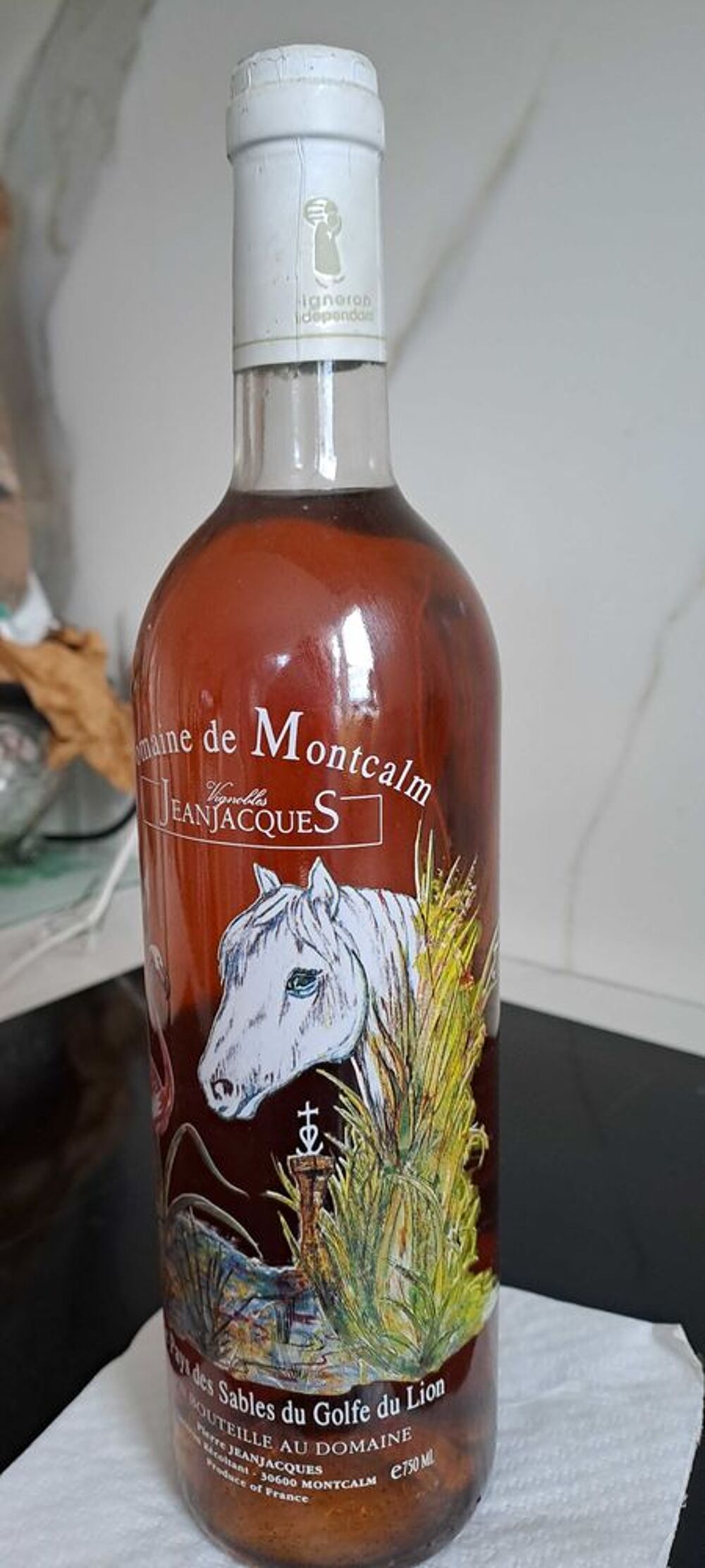 bouteille d&eacute;cor&eacute;e 