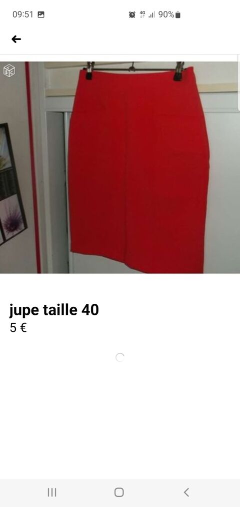 jupe orange taille 40 5 Bron (69)