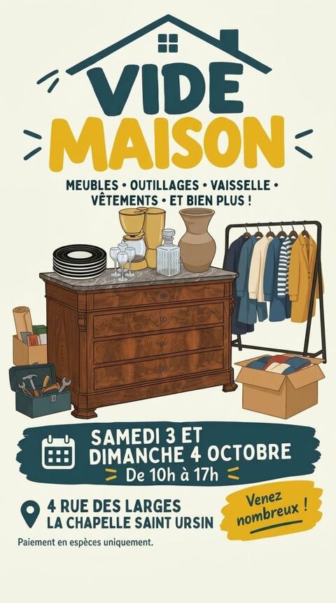 VIDE GRENIER La Chapelle-Saint-Ursin (18)