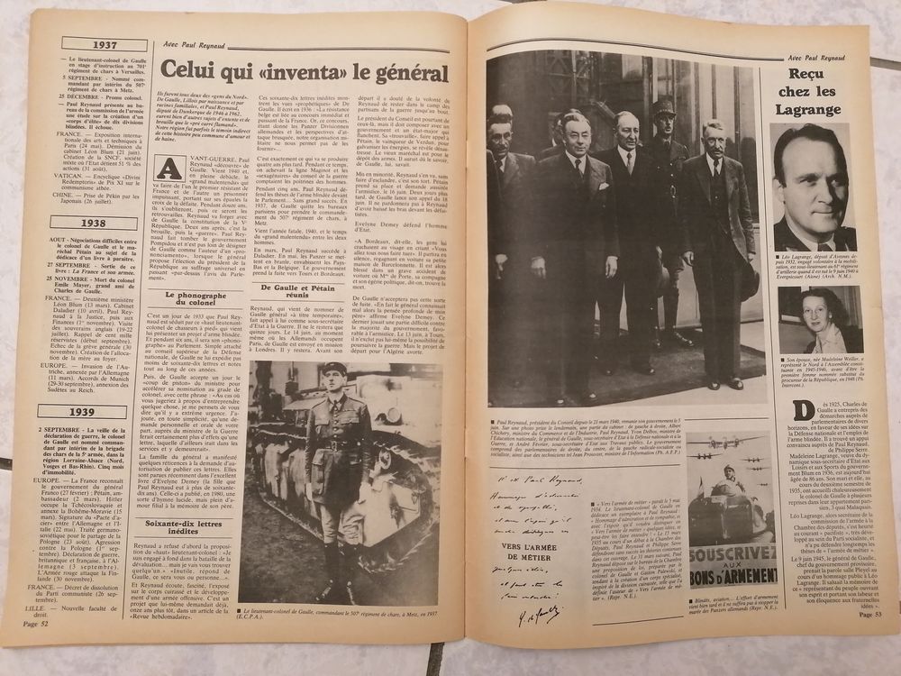Journal ancien G&eacute;n&eacute;ral De Gaulle
Livres et BD