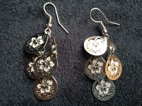 BOUCLES OREILLES ARGENT� GRAPPE FLEURS Envoi Possible
2 Tr�gunc (29)