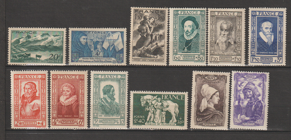 TIMBRES NEUFS** ANNEE 1943
