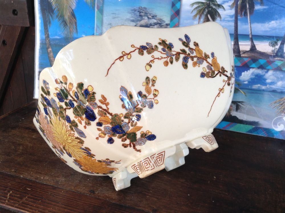 Beau cadeau fin ann&eacute;e , Coupe saladier en fa&iuml;ence Gien Décoration