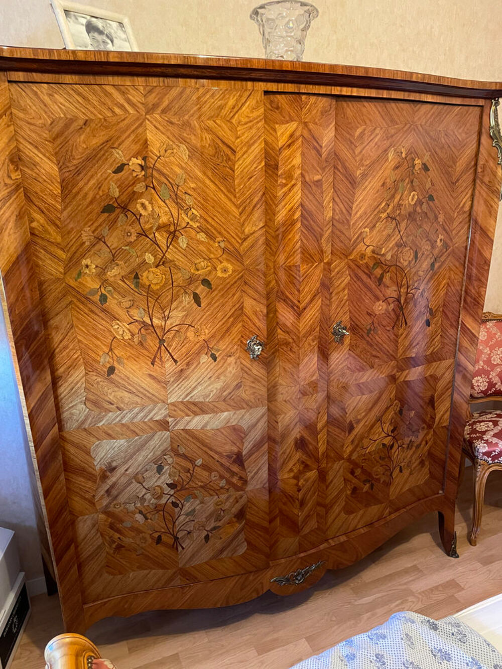 ARMOIRE BOIS DE ROSE LOUIS XV Meubles