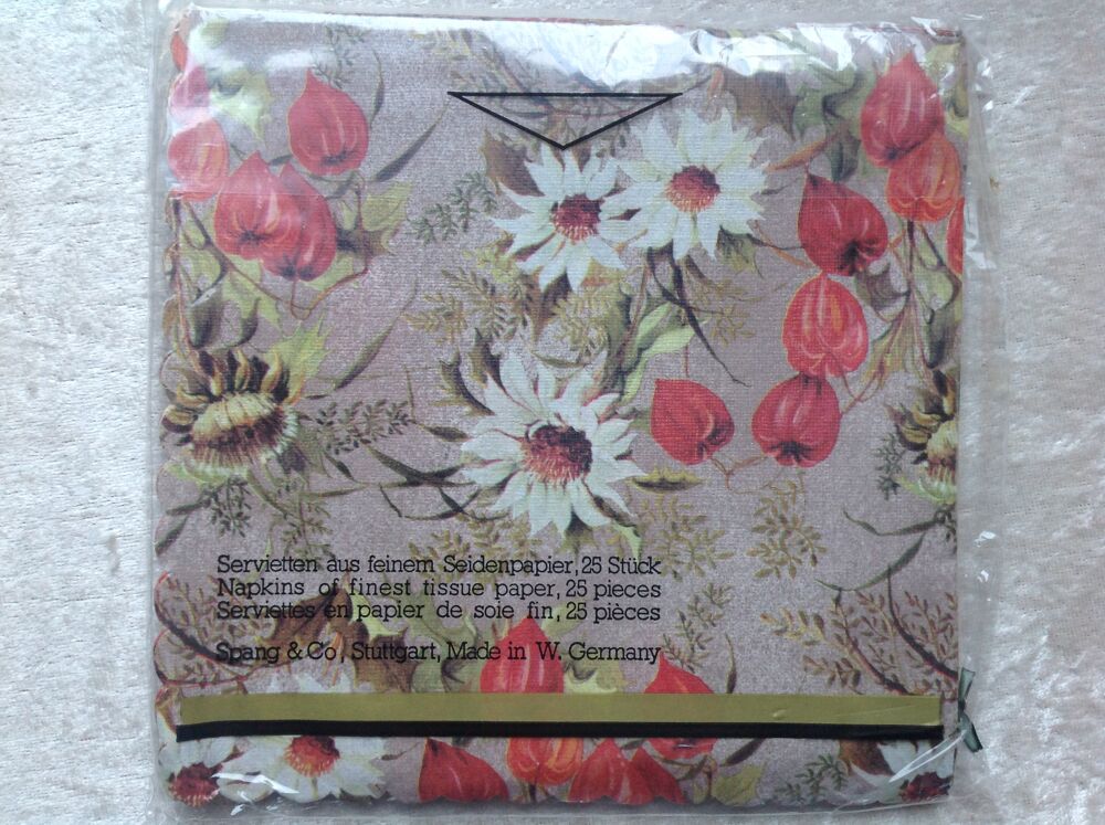25 SERVIETTES EN PAPIER DE SOIE FIN FLEURS Envoi Possible
Décoration