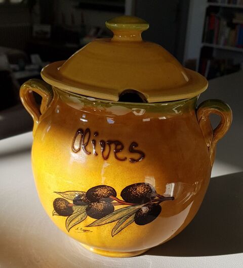 Pot  olives provenal vintage sign Baguo 15 Oraison (04)