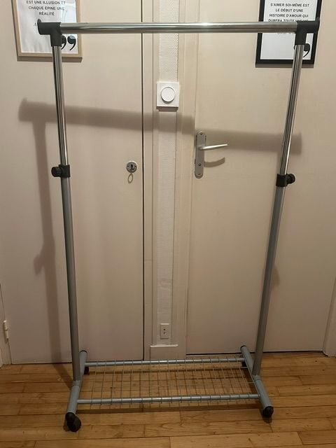 Portant à vêtements réglable avec étagère à chaussures ? 20 Fougères (35)