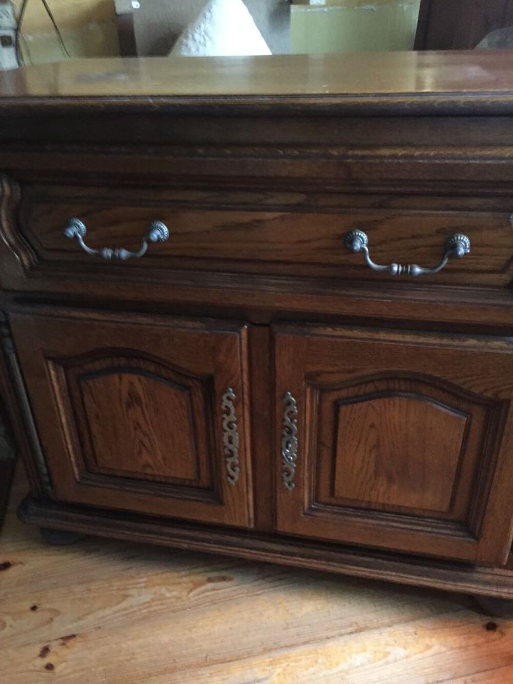 meuble TV-HIFI + Table basse en ch&ecirc;ne massif Meubles