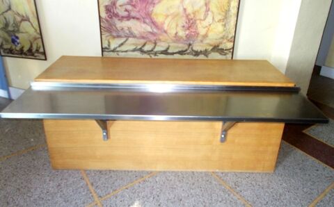 meuble en bois et inox industriel loft original 290 Monflanquin (47)