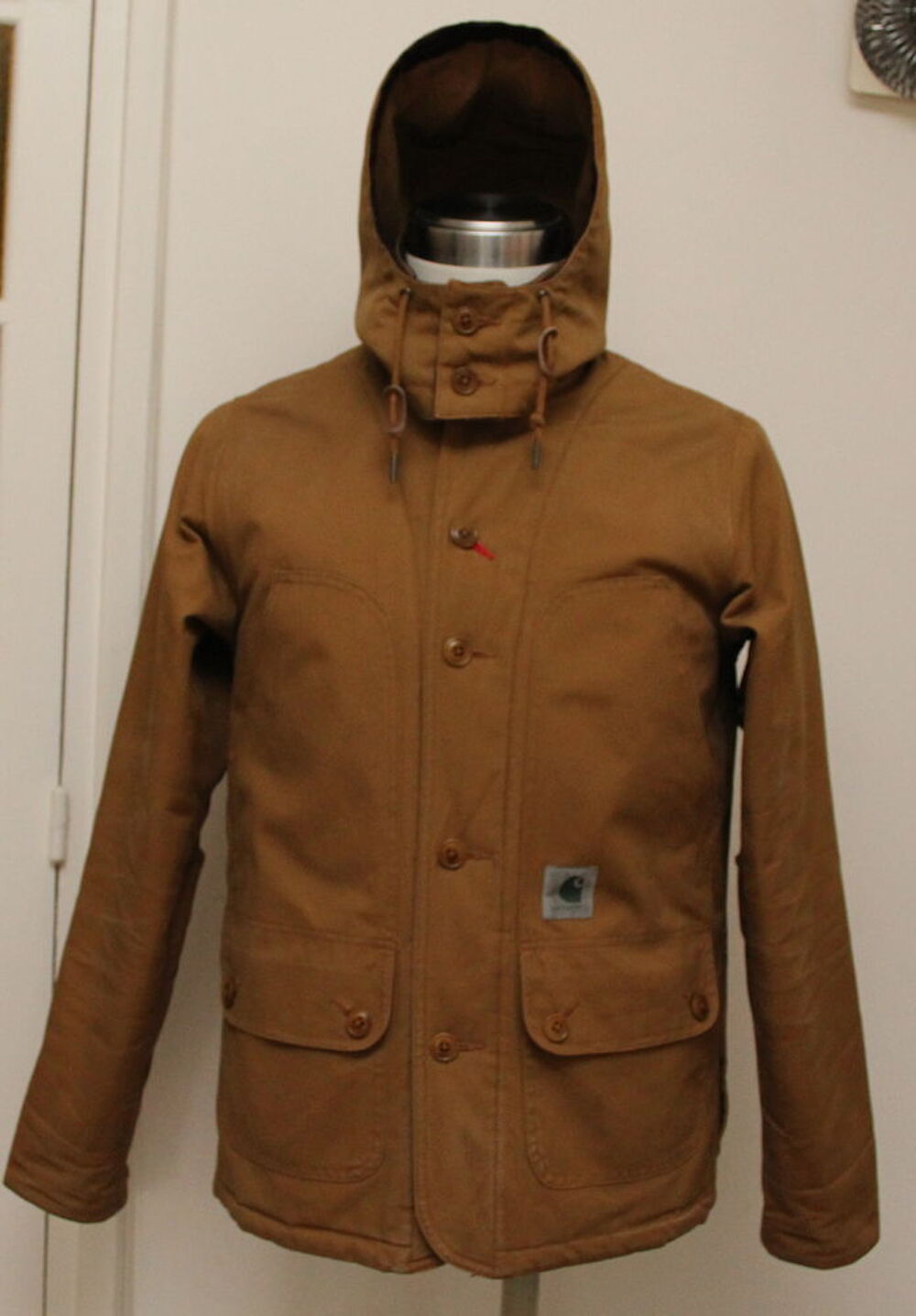 Veste tabac capuche CARHARTT 
Taille S Vêtements