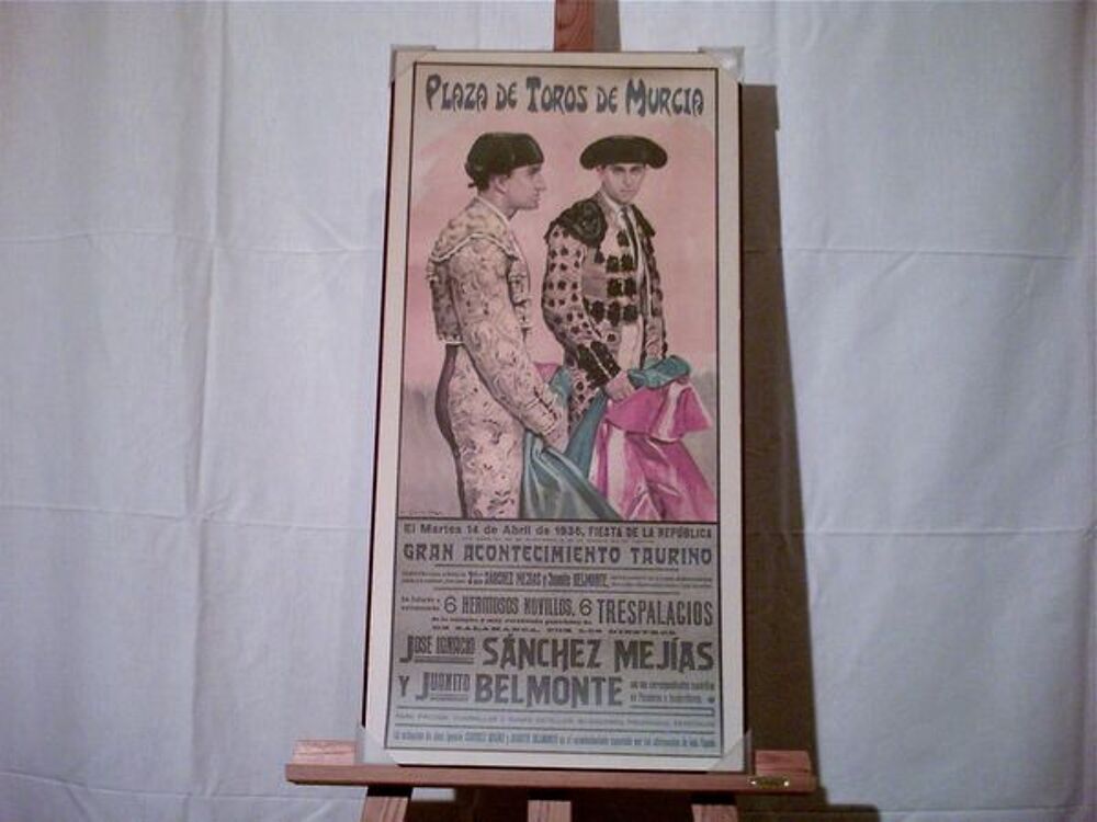 AFFICHE " PLAZA DE MURCIA 1936 " Décoration
