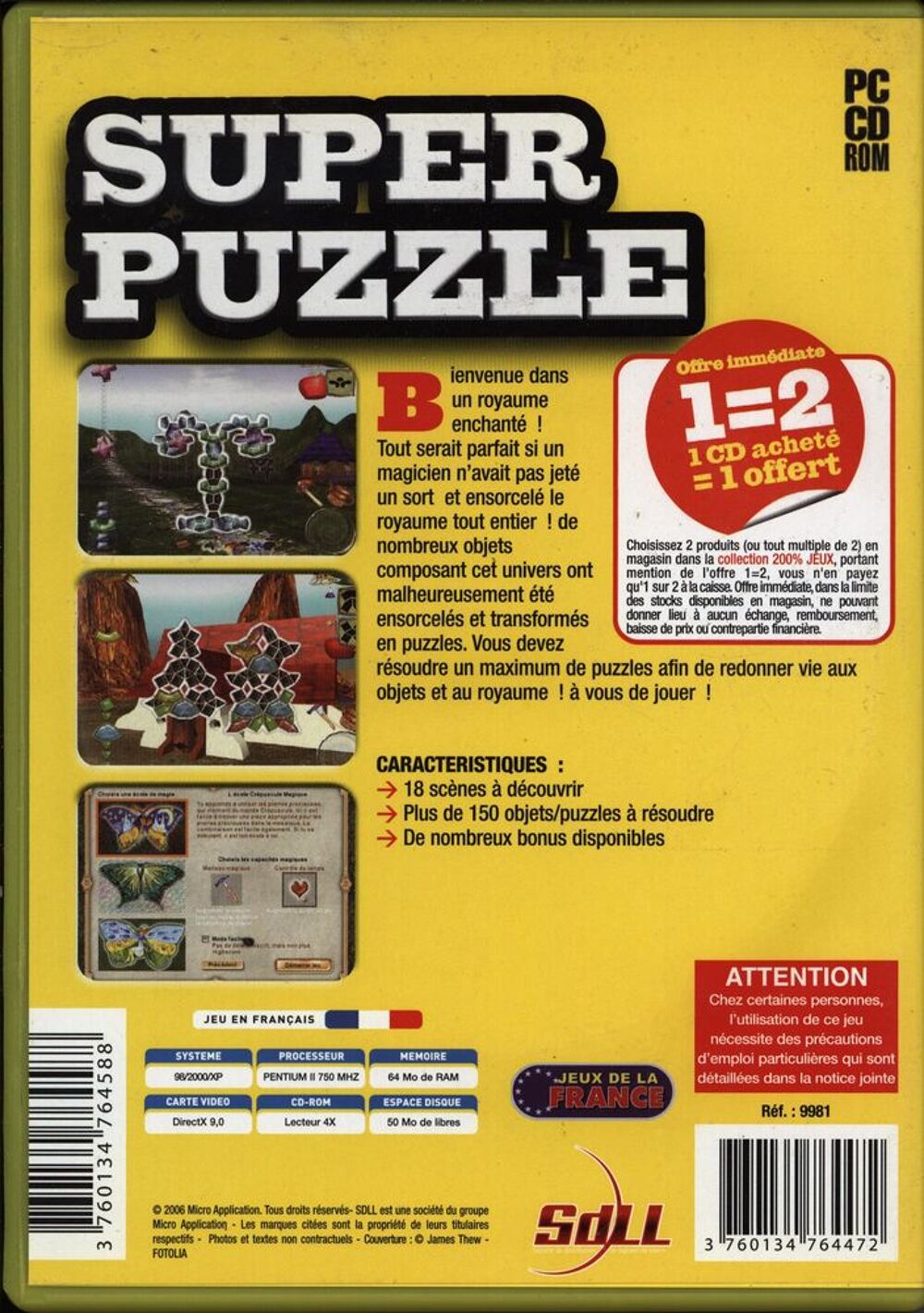 SUPER PUZZLE pour PC
Consoles et jeux vid�os