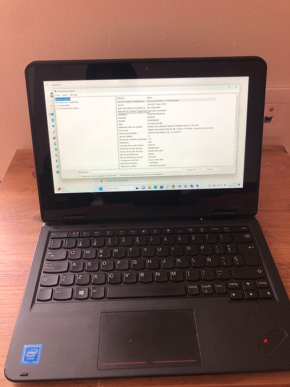 Ordinateur thinkpad lenovo Windows 11 pro Matériel informatique