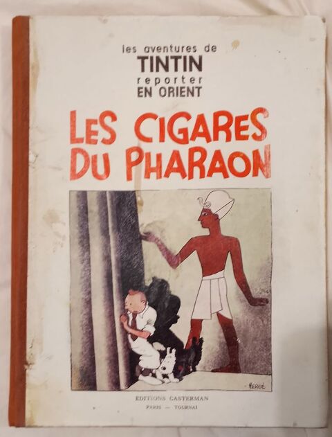 Tintin  les cigares du pharaon et tintin en amérique n et b 0 Concarneau (29)