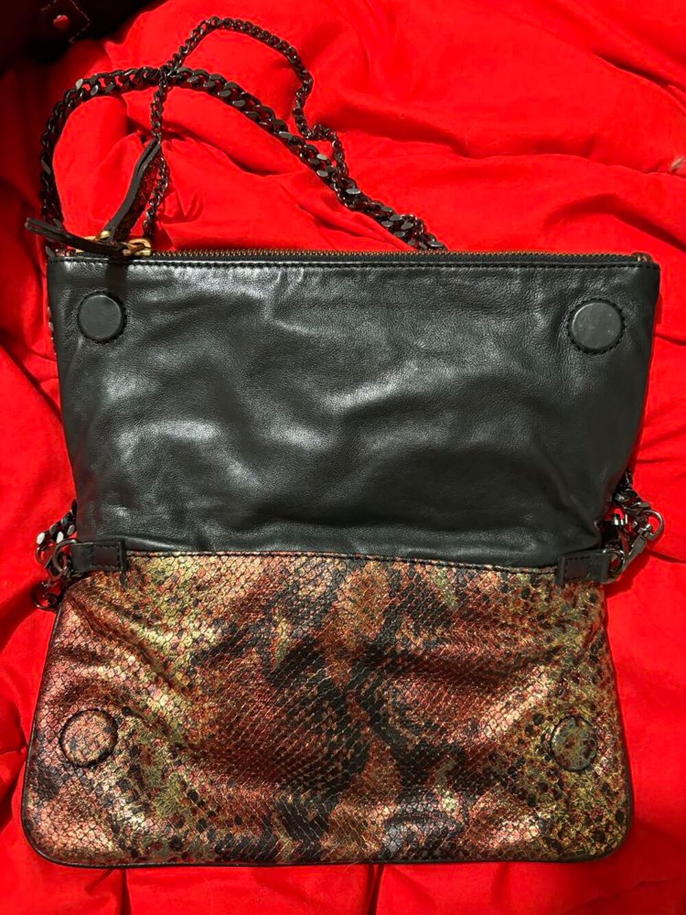 ?? Sac Bandouli&egrave;re Zadig &amp; Voltaire En Cuir Effet Python Maroquinerie