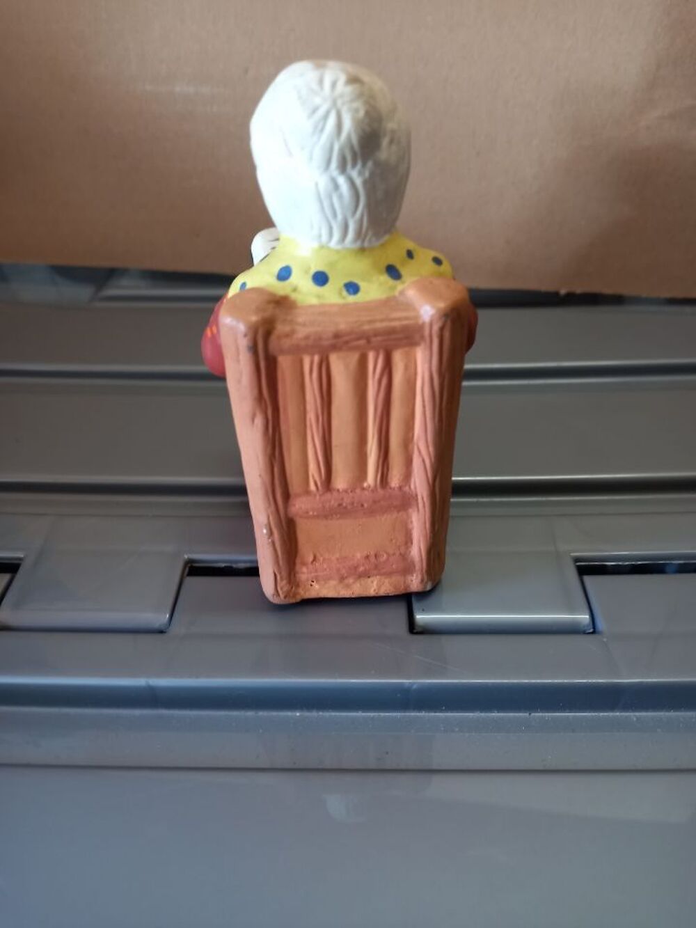 Figurine grand-m&egrave;re en c&eacute;ramique vintage Décoration
