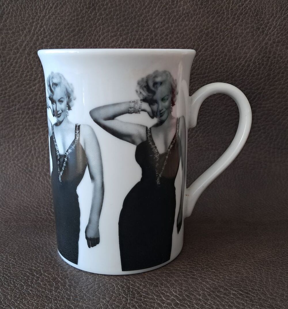 tasse mug en c&eacute;ramique Marilyn Monroe noir et blanc 
