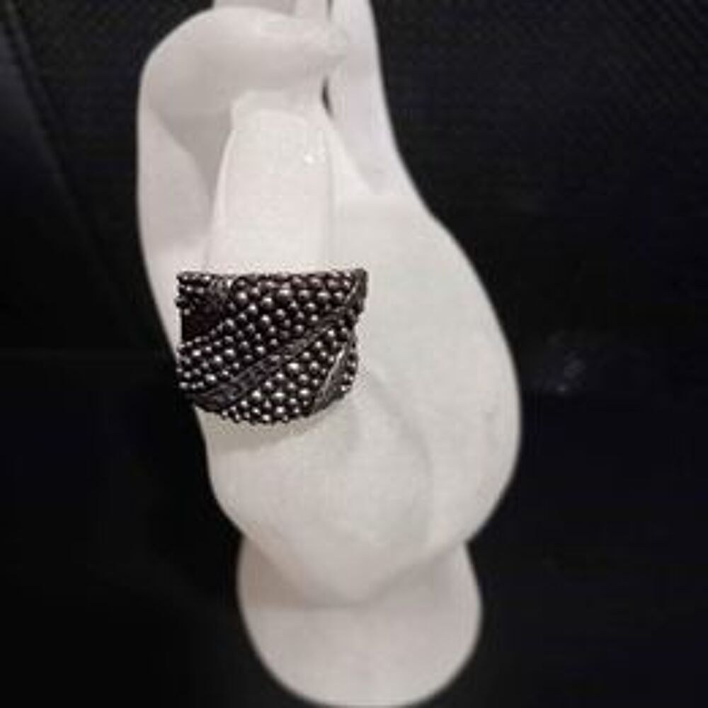 Bague fantaisie argent&eacute; r&eacute;glable Bijoux et montres