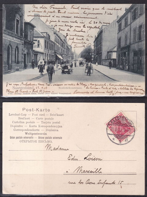  Carte postale-CPA-FRANCE-Saargemnd-Neubruckenstrasse 14 Lyon 5 (69)