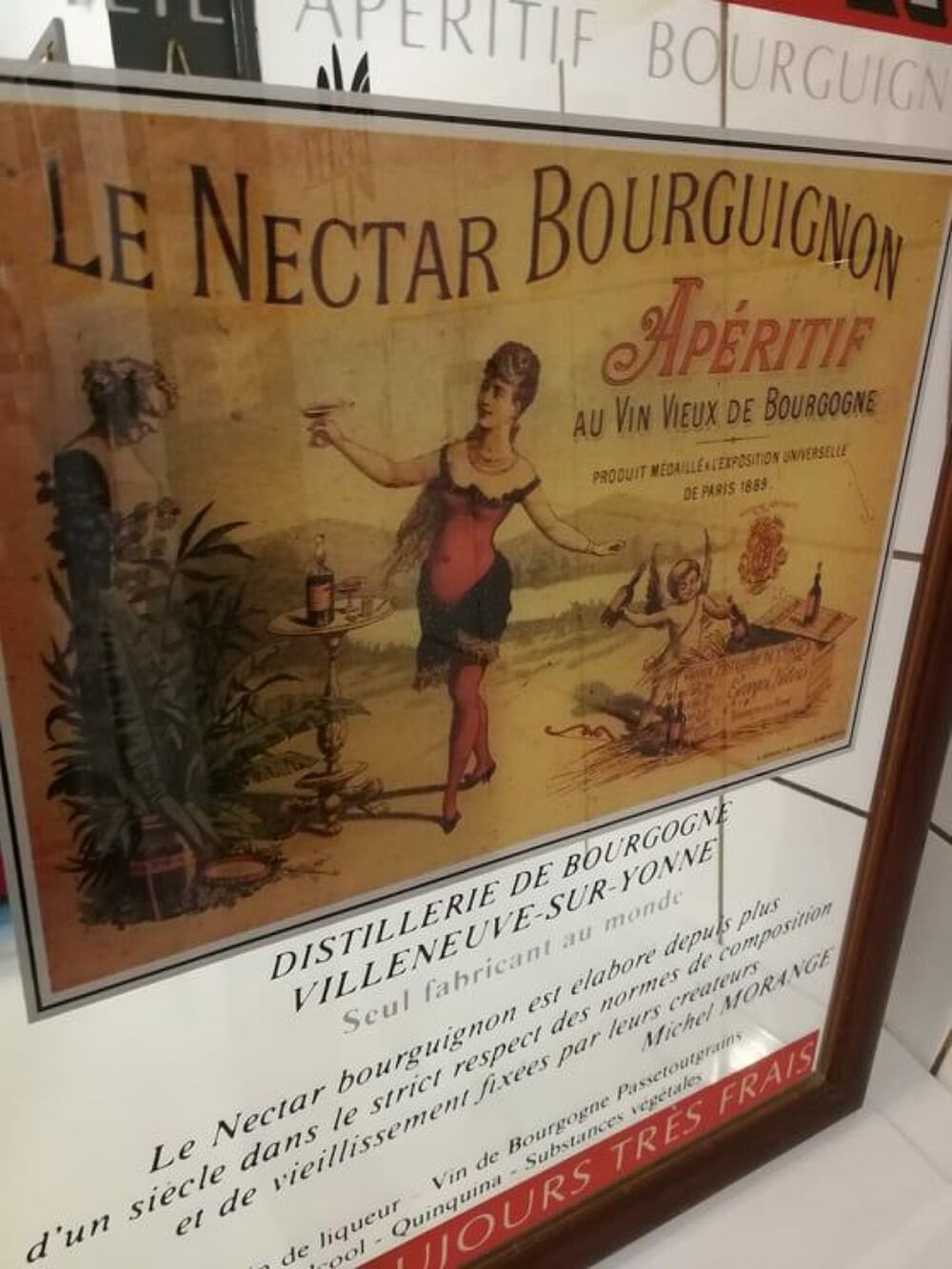 Tableau Publicit&eacute; Nectar Le viel ap&eacute;ritif bourguignon 