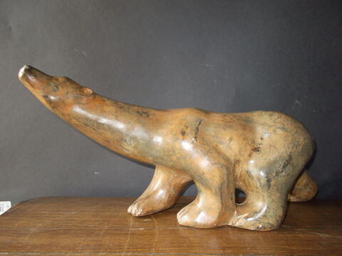 Statue ours bronze 360 Drancy (93)