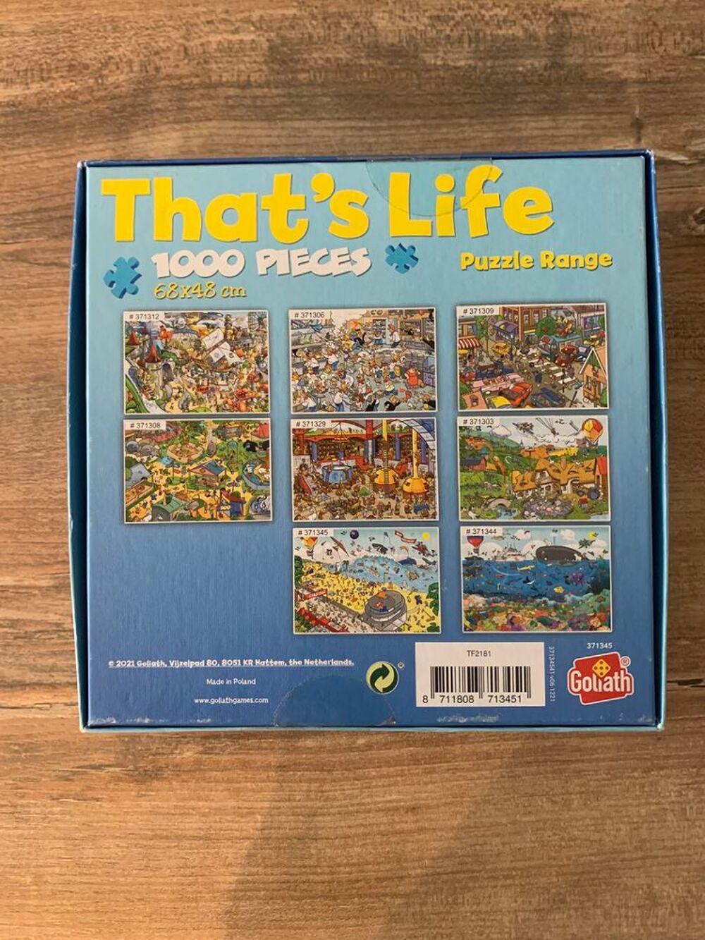 Puzzle 1000 pi&egrave;ces Goliath " That's Life " Jeux / jouets