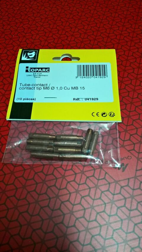 sachet de 10 tubes contact GYS soudure Mig / Mag - M6 - 1 mm 10 Gillonnay (38)